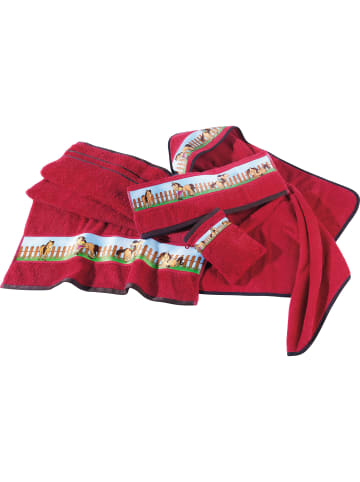 Frottier Kinder-Badetuch in rot