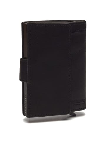 Hannover Geldbörse RFID Schutz Leder 7 cm black
