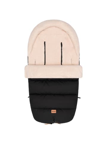 Winterfußsack Atlas Teddy Exklusiv in Schwarz