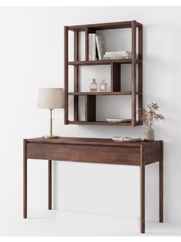 Schminktisch mit Wandregal Campi Eiche Tabak 186 / 48 / 90cm