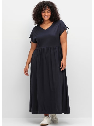 Jerseykleid in tiefblau