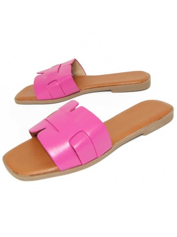 Sandalen gepolsterte flache Sandale in Rosa