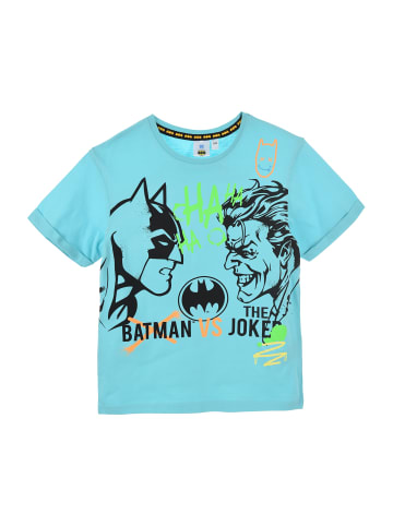 T-Shirt Batman vs Joker in Türkis