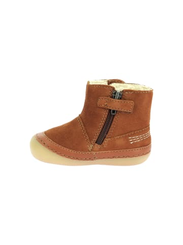 Sokifaune Kinder-High-Top-Sneaker aus Leder Braun