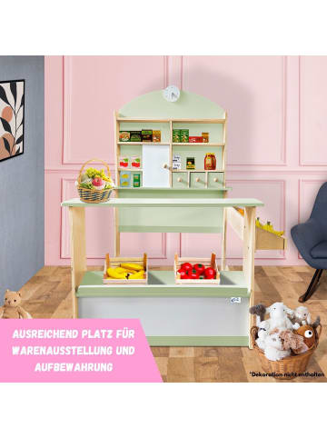 Kaufmannsladen Lilly Holz mit Verkaufstheke in Hellgrün