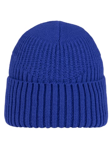 Buff Knitted Fleece Hat Beanie in Blau