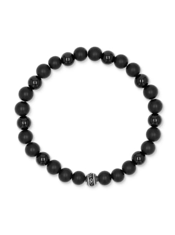 Armband Edelstahl, Lack in Silber