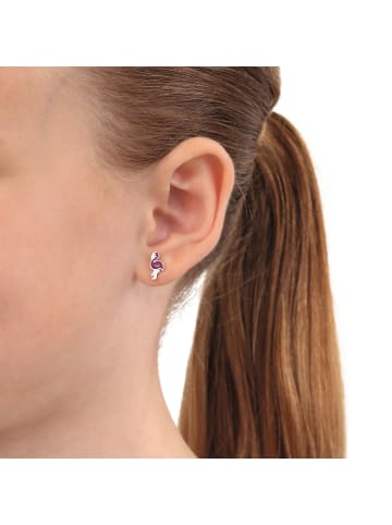Ohrstecker Silber 925, rhodiniert in Pink
