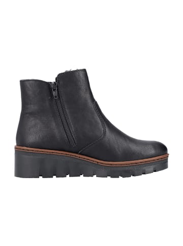 Keilstiefeletten in Schwarz