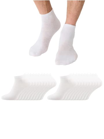 Sneakersocken Classic unifarben hautsympathisch in weiß