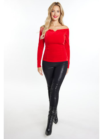 Damen Longsleeveshirt in Rot