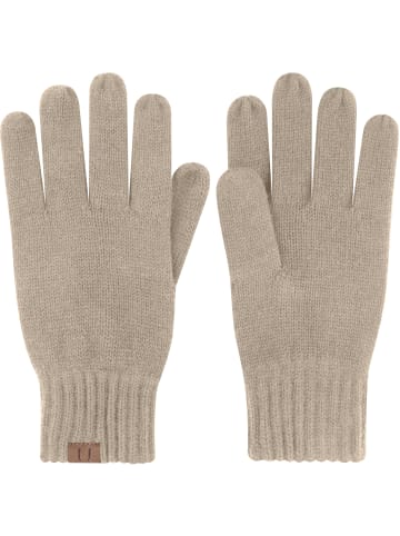 Merino Handschuhe Glattgestrickt in Beige