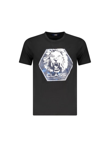 Schwarz Baumwolle Herren T-Shirt