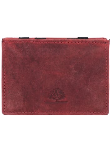 Vintage Geldbörse Leder 7.5 cm rusty red