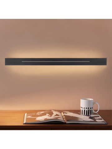 Wandleuchte in Schwarz L 60cm warmweiß