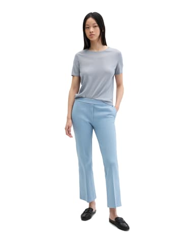 Piqué-Jerseypants slim cropped in Fall Sky