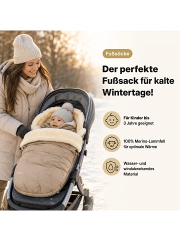 Kinderwagenfellsack WINTERBERG TOP in Beige