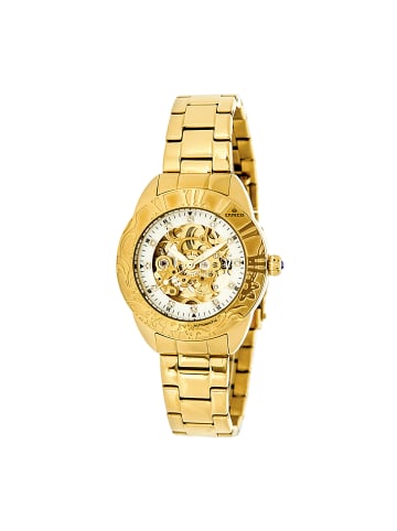 Godiva Automatikuhr mit Perlmuttarmband in Gold/White
