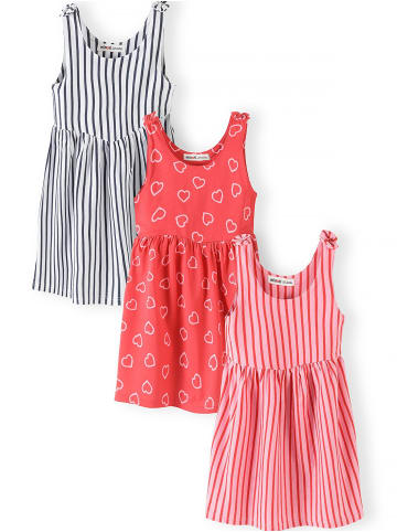 3-er Pack Jerseykleid 30DRESS104 in rot
