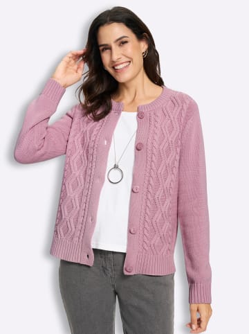 Strickjacke in rosé