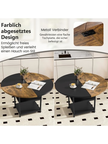 Esstisch für 4-6 Personen φ 120cm in Braun