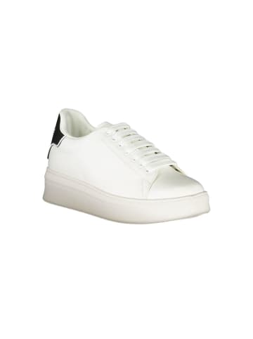 Weiß Polyurethan Herren Sneaker