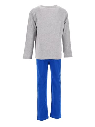 2tlg. Outfit: Schlafanzug Pyjama langarm in Blau