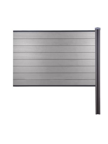 WPC-Sichtschutz Savoie, Erweiterungselement, 188cm grau