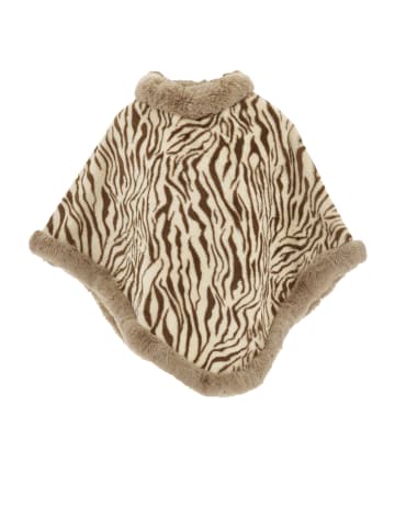 Damen Poncho in Beige