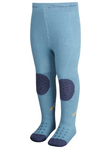 Krabbelstrumpfhose Dino in mittelblau