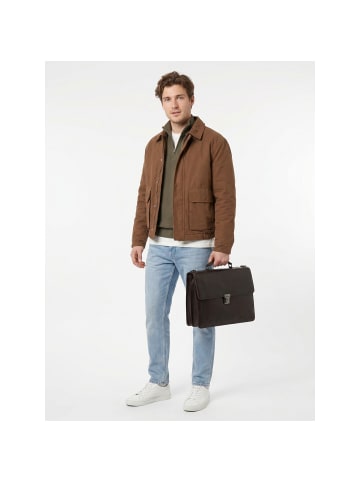 London Aktentasche Leder 40 cm Laptopfach brown