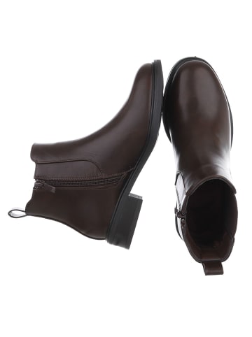Stiefelette in Dunkelbraun