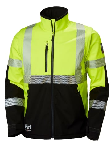 Softshelljacke in Gelb