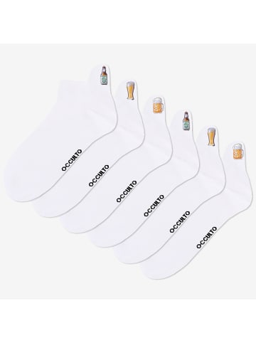 3-6er Pack Motiv Sneaker Socken Luca in Bier