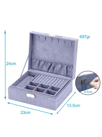 Juwelenbox Schmuckschatulle in Lila