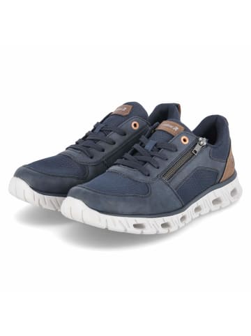 Schnürhalbschuh in blau