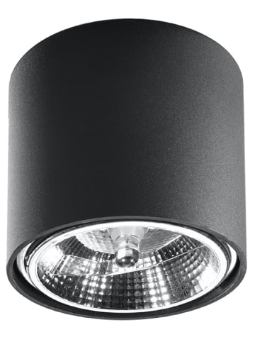 Deckenleuchte LUIGI in Schwarz runde Minimalistisch loft 1xGu10 NICE LAMPS