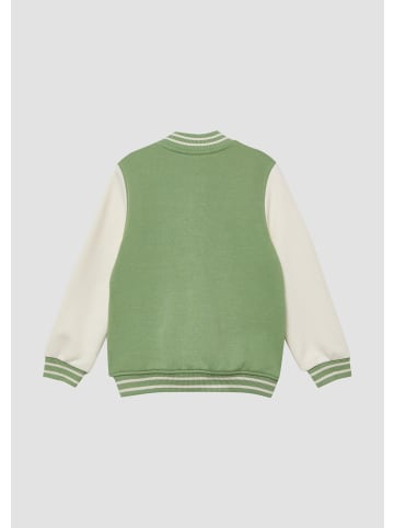 Sweatshirt Jacke  in  7253_salbeigrün