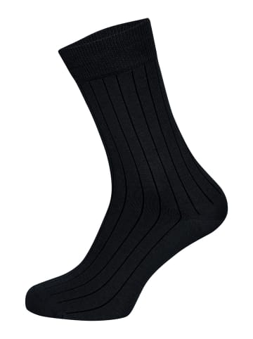 Basicsocken Business in SCHWARZ RIPPE