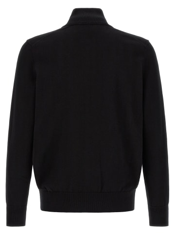 Schwarz Baumwolle Strickjacke