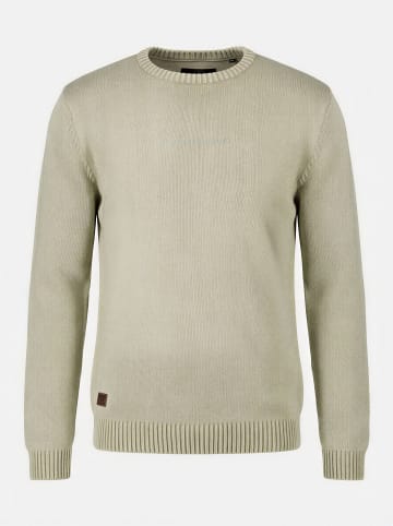 Reguläre gewaschene Baumwolljersey-Crew in khaki