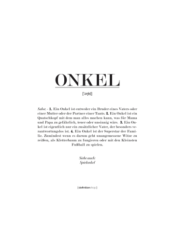 Poster Onkel