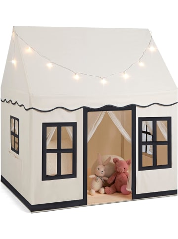 Spielhaus mit Sternenlichtern in Beige