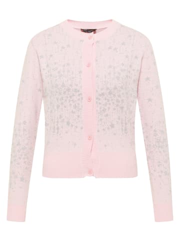 Damen Strickjacke in Rosa Silber