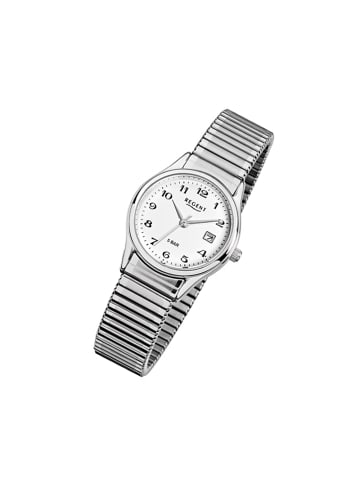 Analog-Armbanduhr Regent Zugarmband silber klein (ca. 29mm)