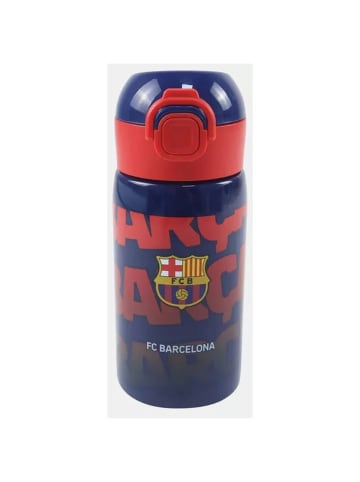 FC Barcelona Barca Aluminium-Trinkflasche mit Strohhalm 500 ml