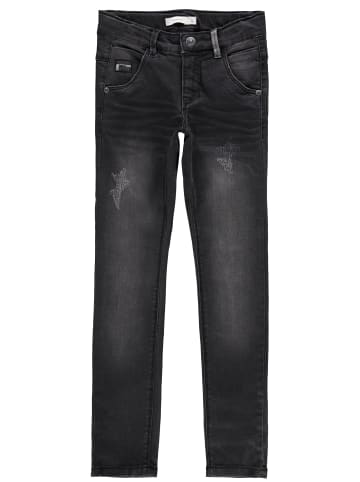 Jungen Used Look Jeanshose in Grau