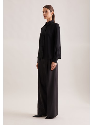 Hemdbluse Regular in Schwarz