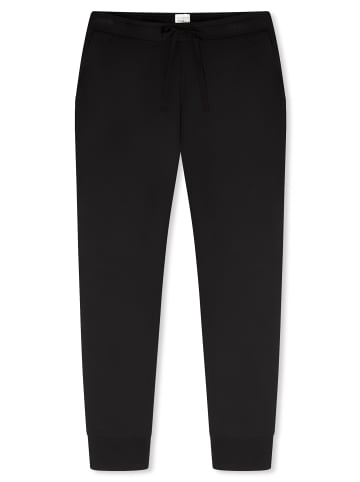 Hose lang Bündchen in Schwarz