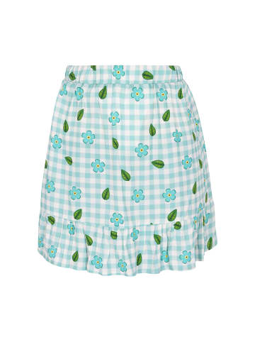Women Skirt in turquoise multicolor